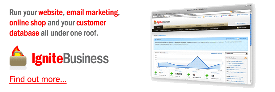 Run your website, email marketing, online shop and your customer database all under one roof.
