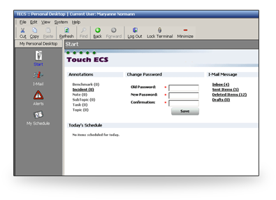 Touch ECS Dashboard